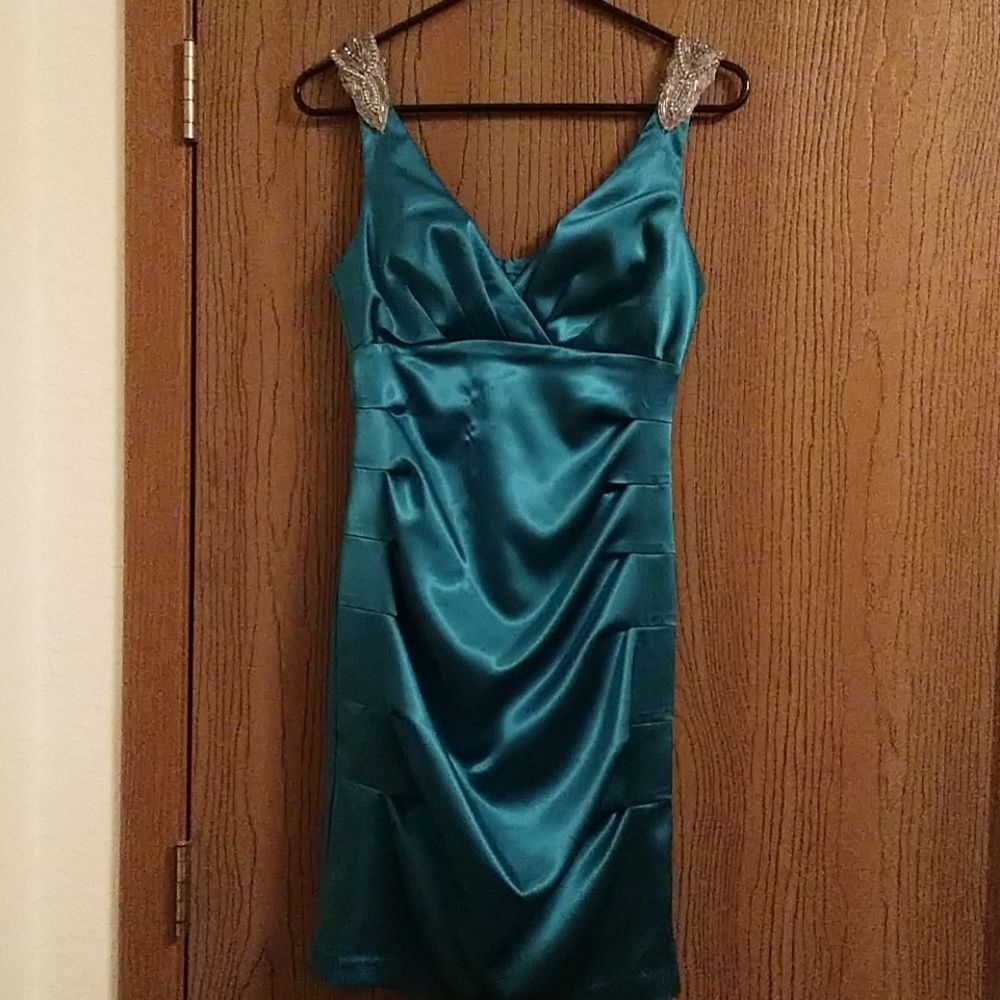 Aqua Formal Dress -- Party, Date, Formal